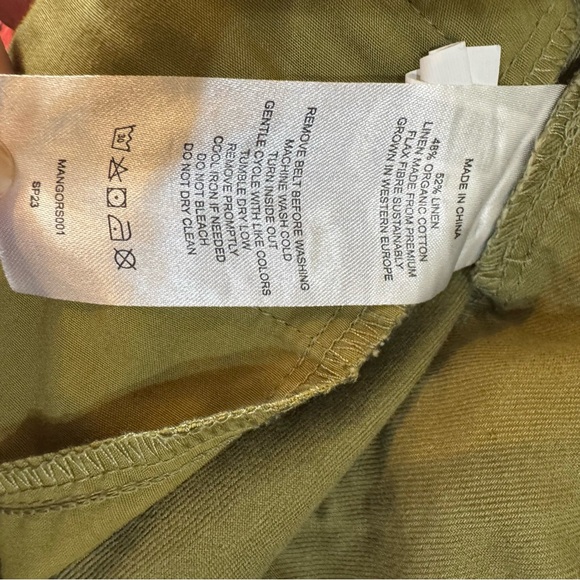 Quince Olive Drawstring Straight-Leg Pants - Picture 6 of 6